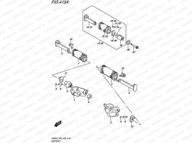 415A - FOOTREST