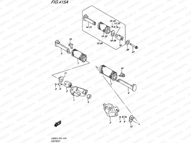 415A - FOOTREST