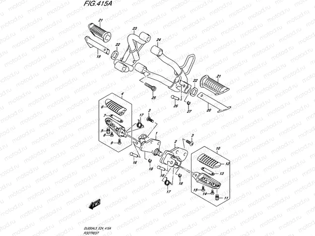 415A - FOOTREST