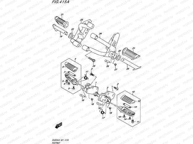 415A - FOOTREST