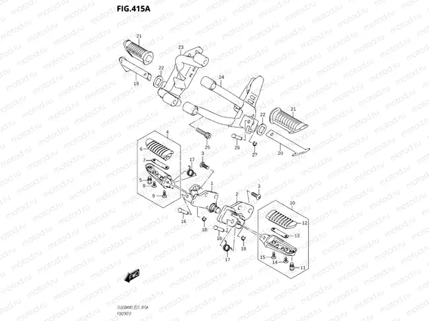 415A - FOOTREST