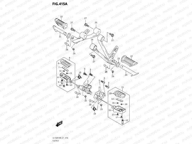 415A - FOOTREST