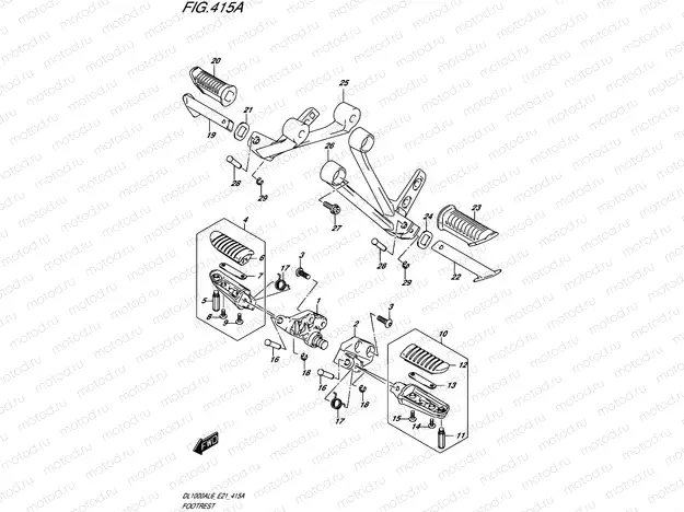 415A - FOOTREST