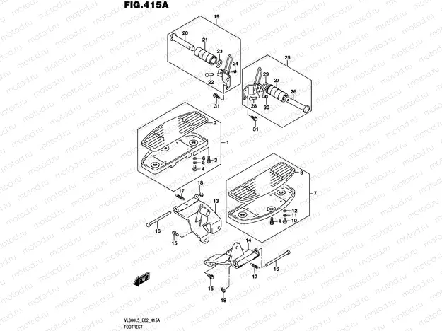 415A - FOOTREST
