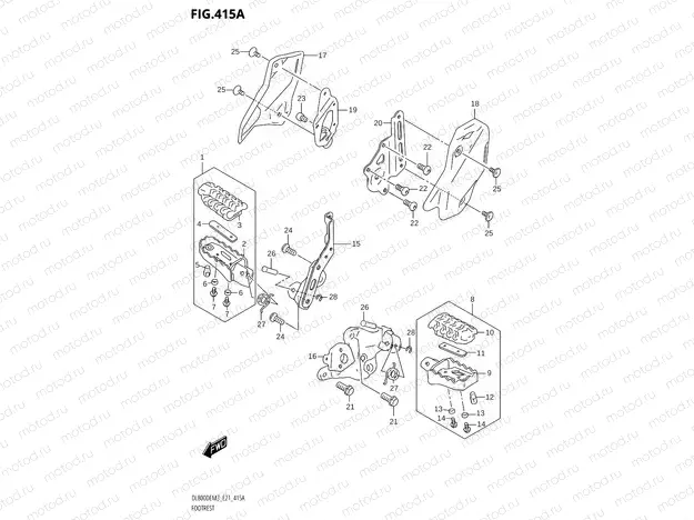 415A - FOOTREST