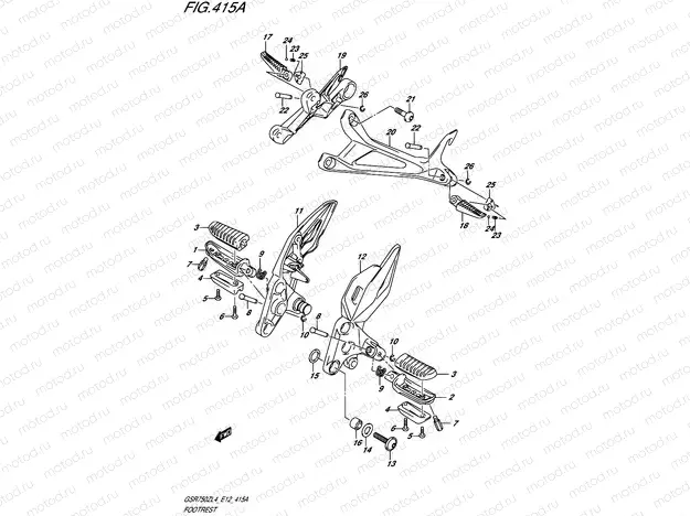 415A - FOOTREST