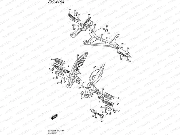 415A - FOOTREST