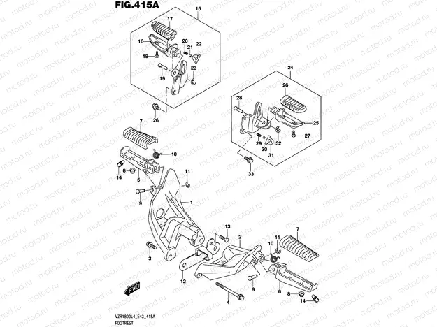 415A - FOOTREST