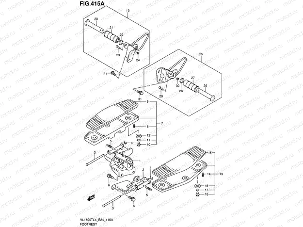 415A - FOOTREST