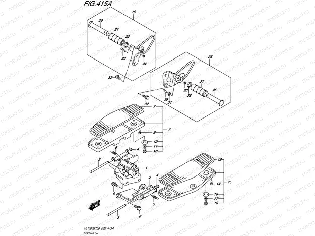 415A - FOOTREST