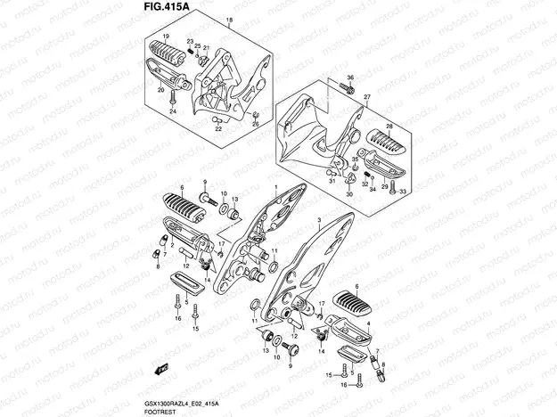 415A - FOOTREST