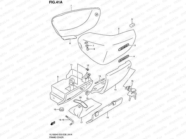 41A - FRAME COVER (MODEL K7)