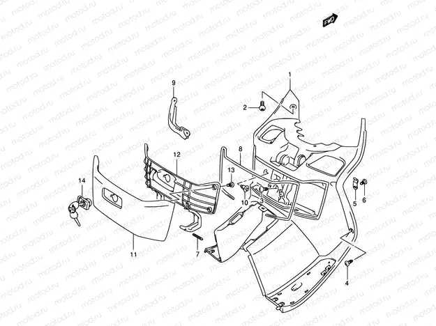 41A - FRONT BOX (MODEL K1/K2)
