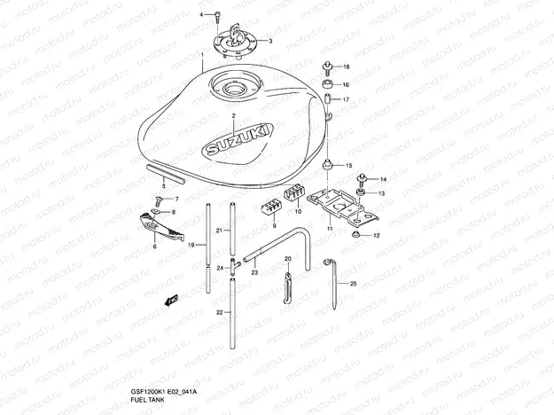 41A - FUEL TANK (MODEL K2/K3)