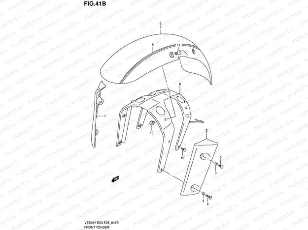 41B - FRONT FENDER (MODEL Y)