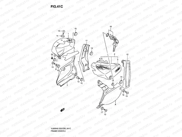 41C - FRAME COVER (VL800CK7)