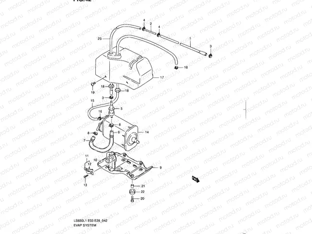 42 - EVAP SYSTEM (LS650L1 E33)