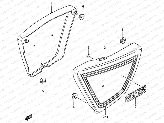 42 - FRAME COVER (MODEL D/K/M/N/R)