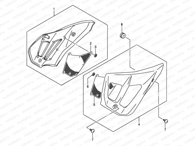 42 - FRAME HEAD COVER (GSF650/A)