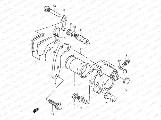 42 - FRONT CALIPER