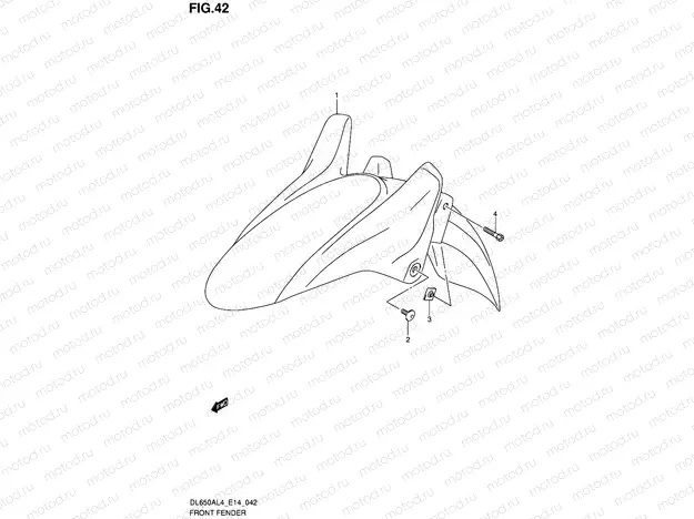 42 - FRONT FENDER