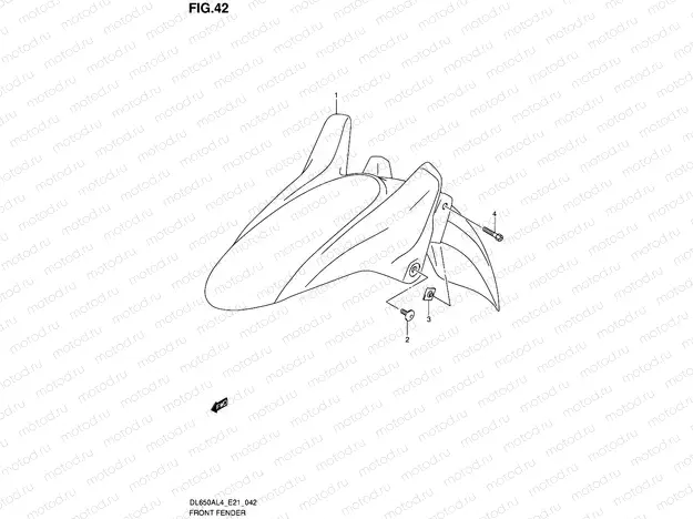 42 - FRONT FENDER