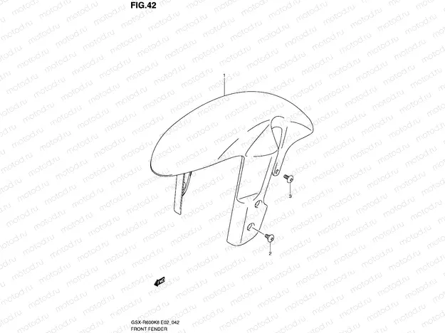 42 - FRONT FENDER