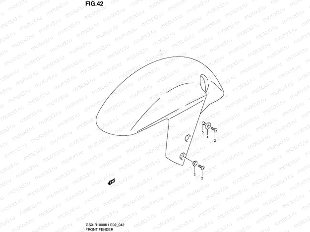 42 - FRONT FENDER