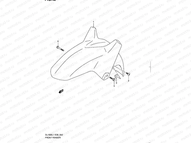42 - FRONT FENDER