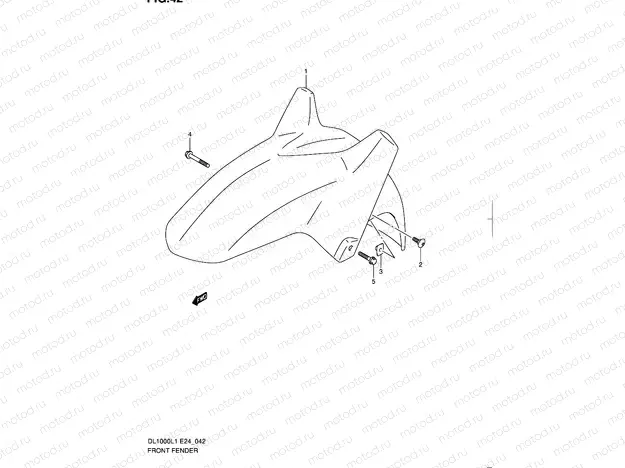 42 - FRONT FENDER