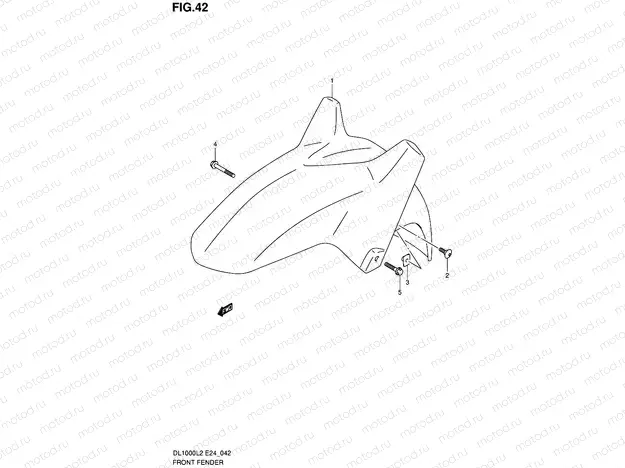 42 - FRONT FENDER