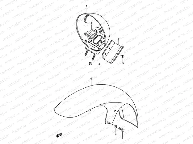 42 - FRONT FENDER