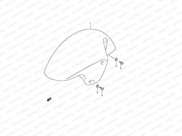 42 - FRONT FENDER (MODEL K4)