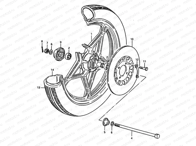 42 - FRONT WHEEL