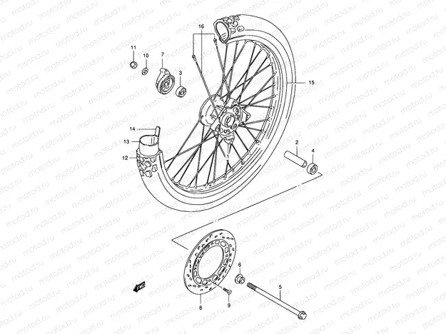 42 - FRONT WHEEL