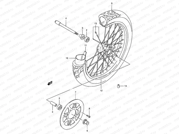 42 - FRONT WHEEL