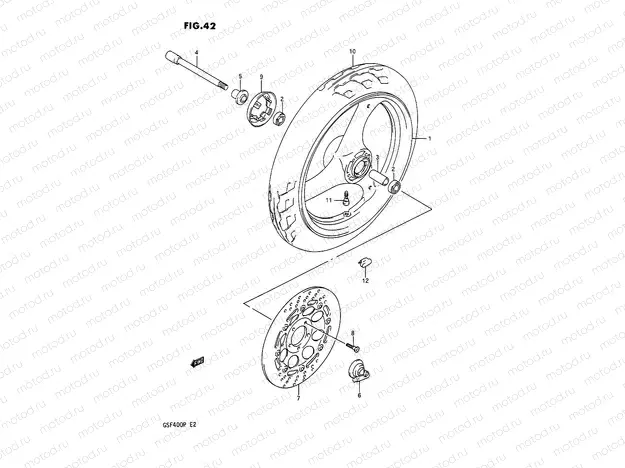 42 - FRONT WHEEL