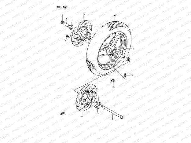 42 - FRONT WHEEL
