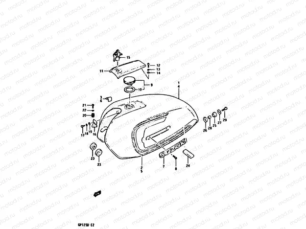 42 - FUEL TANK (MODEL D)