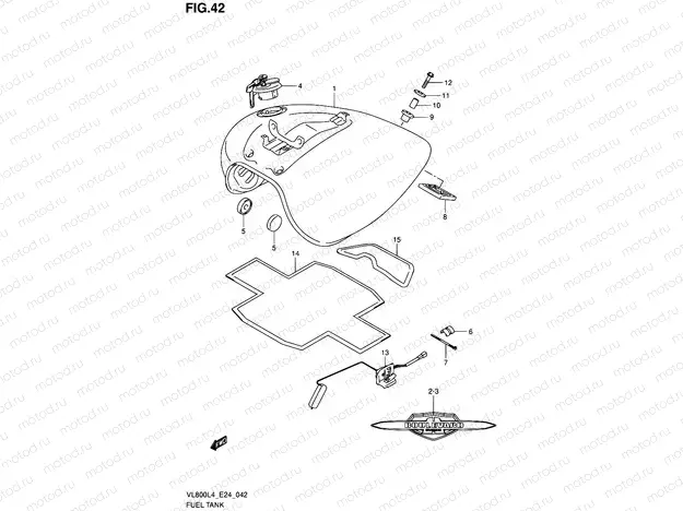 42 - FUEL TANK (VL800CL4 E24)