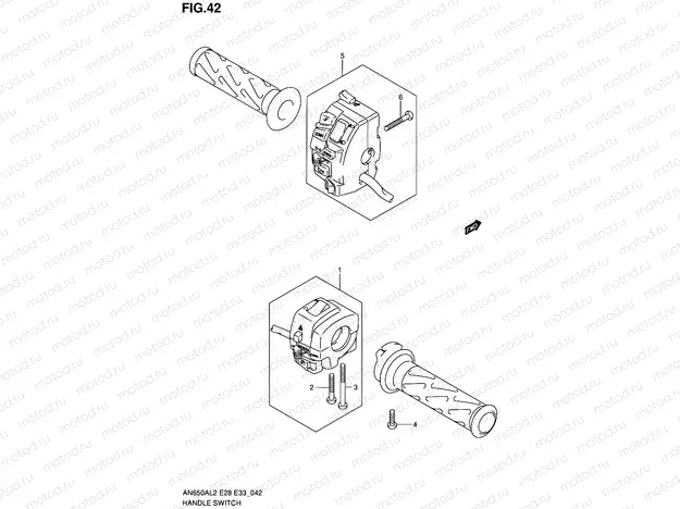 42 - HANDLE SWITCH (AN650AL2 E33)