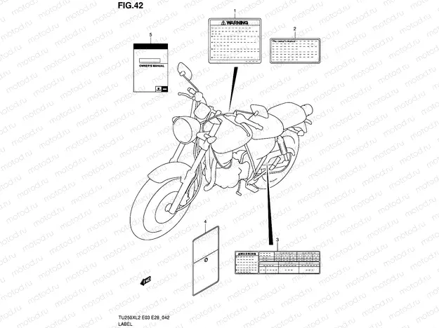 42 - LABEL (TU250XL2 E03)