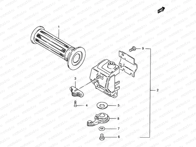 42 - LEFT HANDLE LEVER