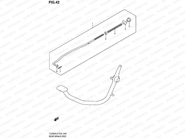 42 - REAR BRAKE ROD