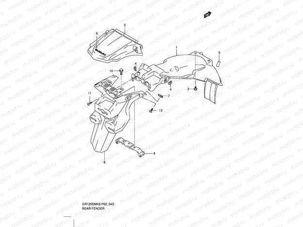 42 - REAR FENDER