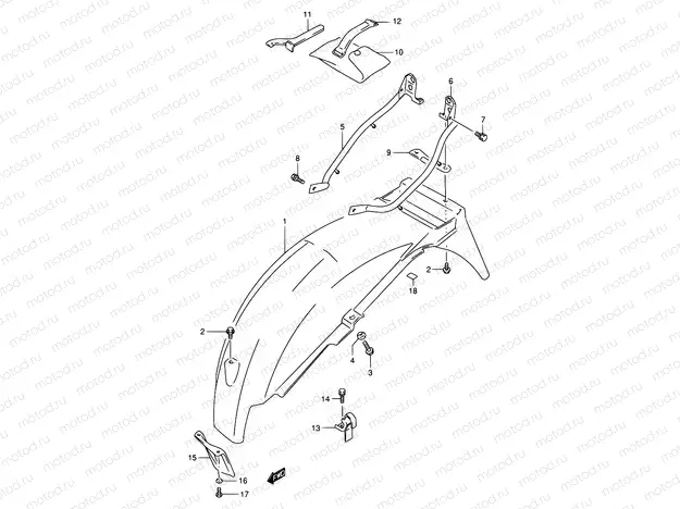 42 - REAR FENDER