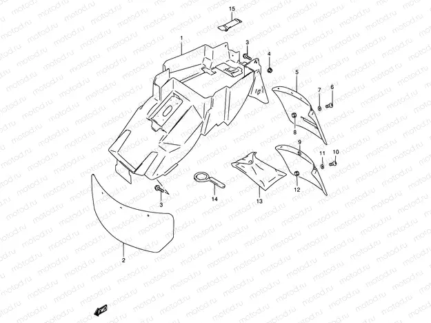 42 - REAR FENDER