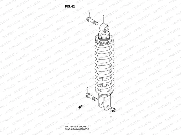 42 - REAR SHOCK ABSORBER