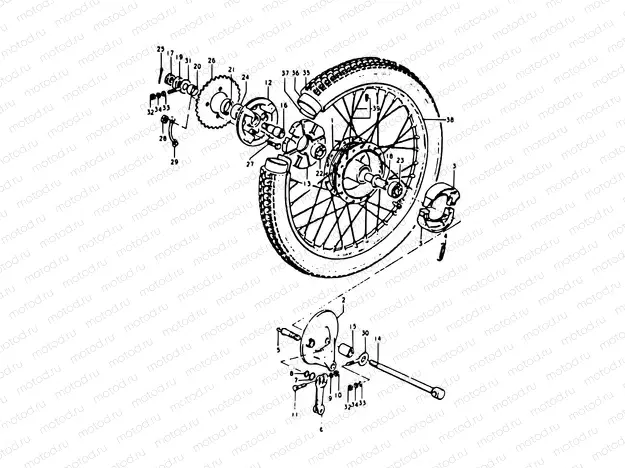 42 - REAR WHEEL
