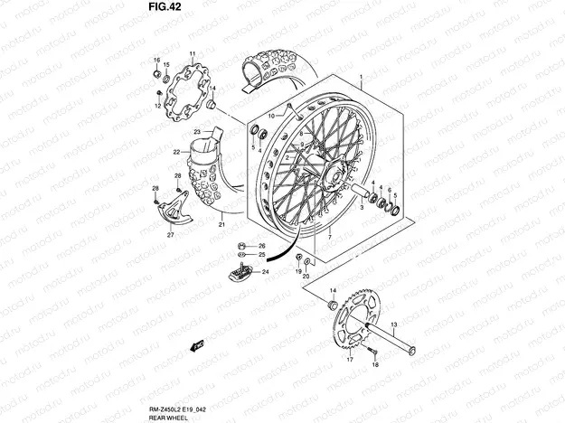 42 - REAR WHEEL